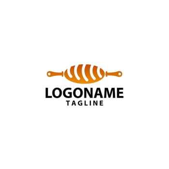 honey bun logo design vector
