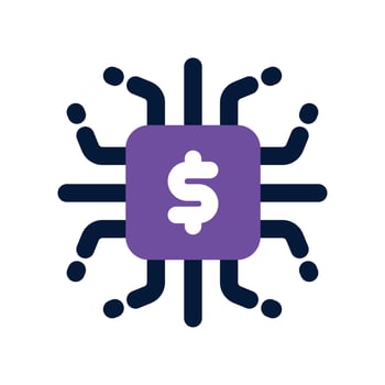 fintech icon. dual tone icon for your website, mobile, presentation, and logo design. vector