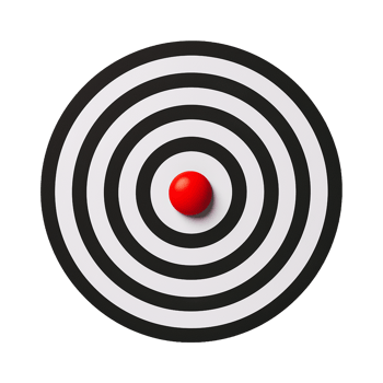 Dartboard isolated on transparent background png
