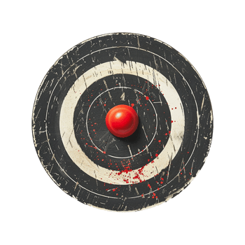Dartboard isolated on transparent background png