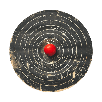 Dartboard isolated on transparent background png