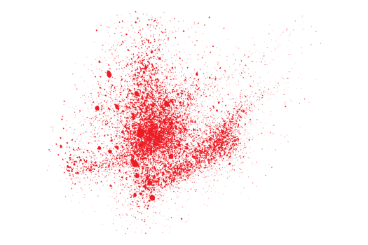 Red color grunge brush stroke blood png