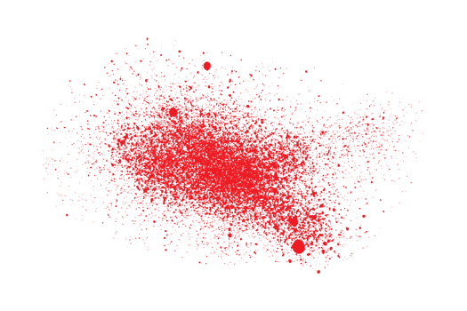 Grunge red color blood background brush stroke png