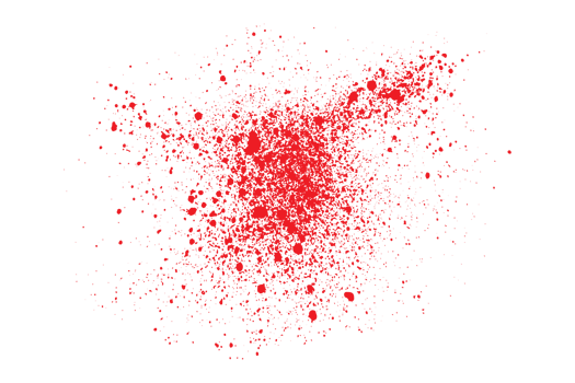 Splash red color blood splatter png
