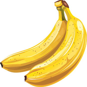 Banana clipart design illustration png