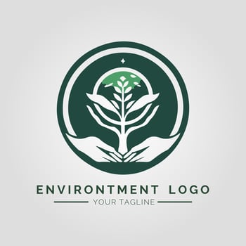 Environtment Minimalist Logo vector