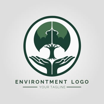 Environtment Minimalist Logo vector