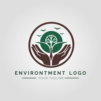Environtment Minimalist Logo vector