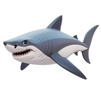 shark transparent 3D icon png