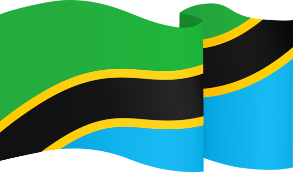 Tanzania flag wave png