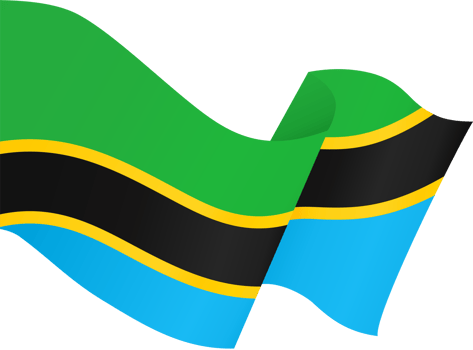 Tanzania flag wave png