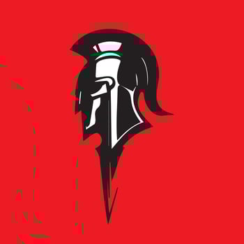 Spartan Helmet Logo, A Bold Icon of Strength and Valor vector