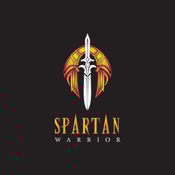 Spartan Warrior Emblem, A Bold Fusion of Ancient Valor and Modern Design vector
