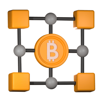 Blockchain Crypto 3D png