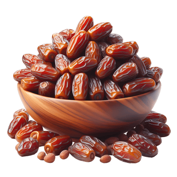 Dates on the wooden bowl png