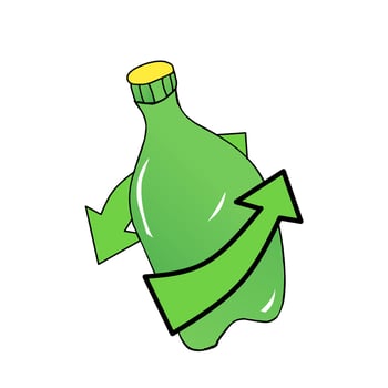 Ecology flat icon vector