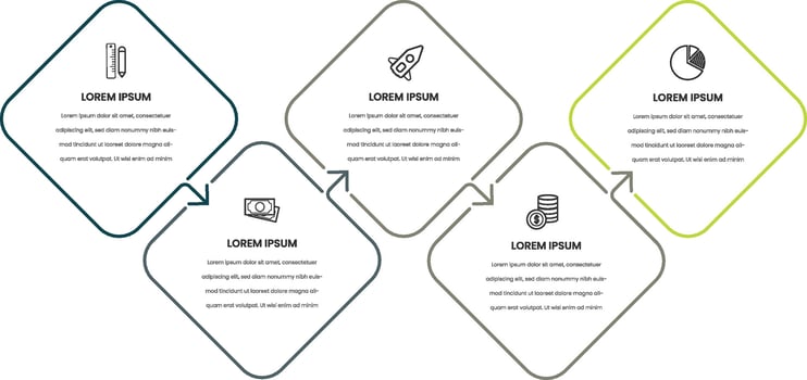 Business Infograph showing stages of development free design vector