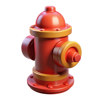 Fire Hydrant 3d Icon png