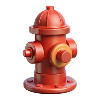 Fire Hydrant 3d Ornament png