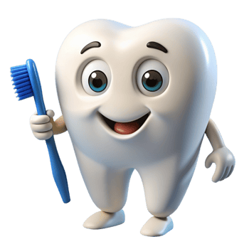 Tooth Mascot 3d Style png