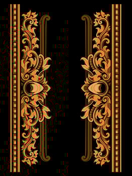 Classic and Luxury Style Wedding Invitation vector