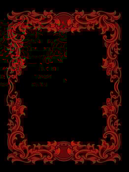 Luxury classic style engraved frame vector
