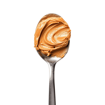 Spoon of peanut butter isolated on transparent background png