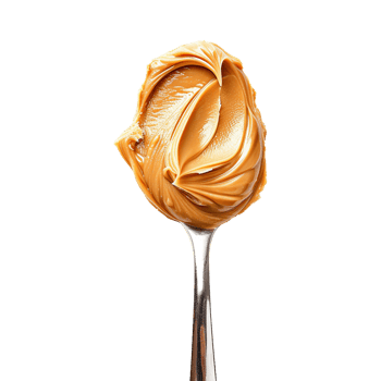 Spoon of peanut butter isolated on transparent background png