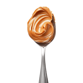 Spoon of peanut butter isolated on transparent background png