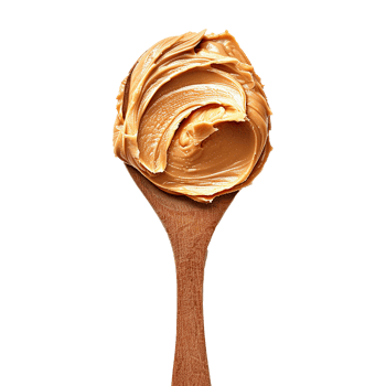 Spoon of peanut butter isolated on transparent background png