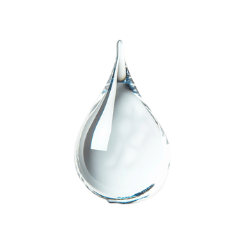 Spilled water drop isolated on transparent background png