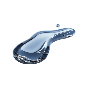 Spilled water drop isolated on transparent background png