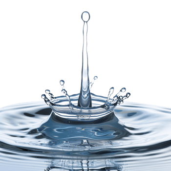 Spilled water drop isolated on transparent background png