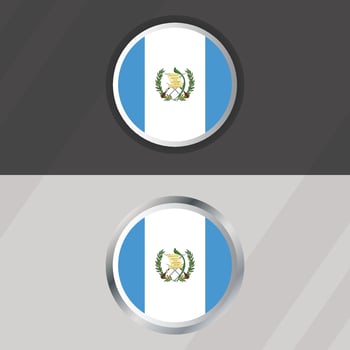 Guatemala Round Flag Template vector