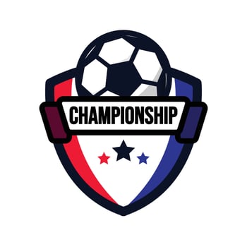 Soccer badge logo soccer illustration, soccer sport team vector