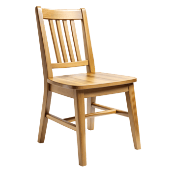 Wooden Dining Chair Isolated on Transparent Background png