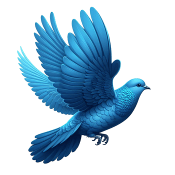 Generated Ai Twitter blue bird png
