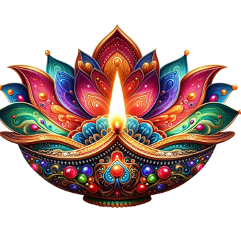 Generated Ai Diwali Festival With Decorative Diya png