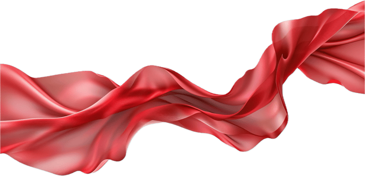 Flowing Red Silk Ribbon. png