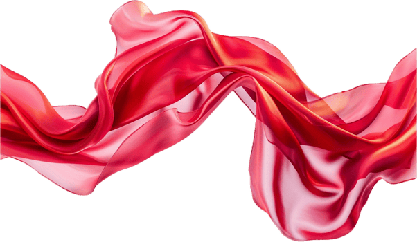 Flowing Red Silk Ribbon. png