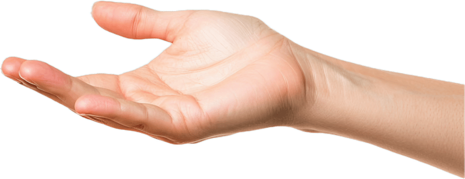 Outstretched Hand Asking for Help. png
