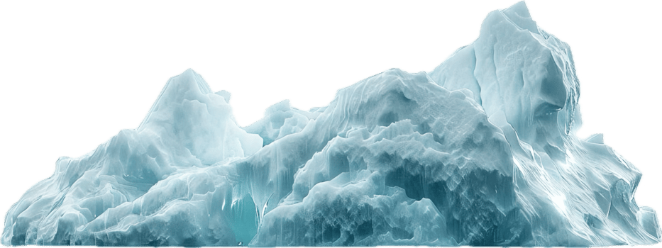 Majestic Iceberg in Arctic Waters. png