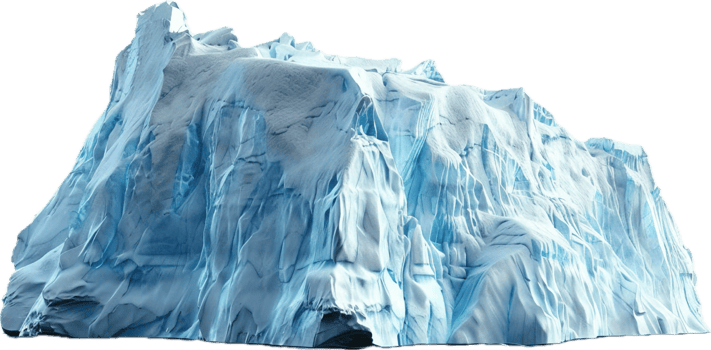 Majestic Iceberg in Arctic Waters. png