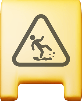 3d plastic wet floor sign png