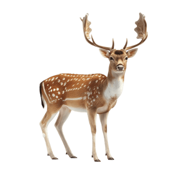 Deer on transparent background. png