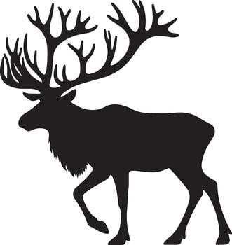 deer head illustration vector