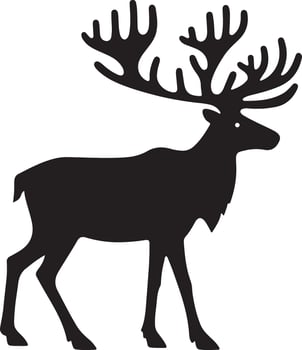 deer head illustration vector