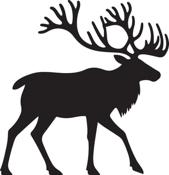 deer head illustration vector