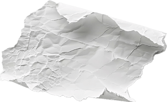 Crumpled White Paper Texture Close-Up png