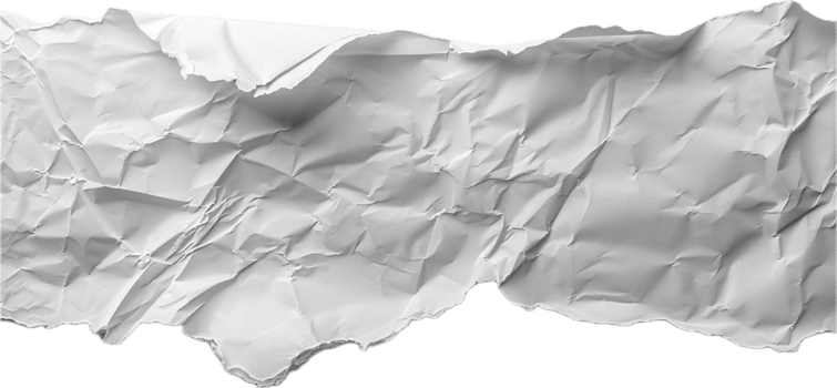 Crumpled White Paper Texture Close-Up png